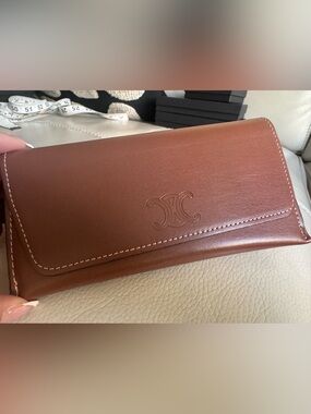 Celine Brown Leather Sunglasses CASE only